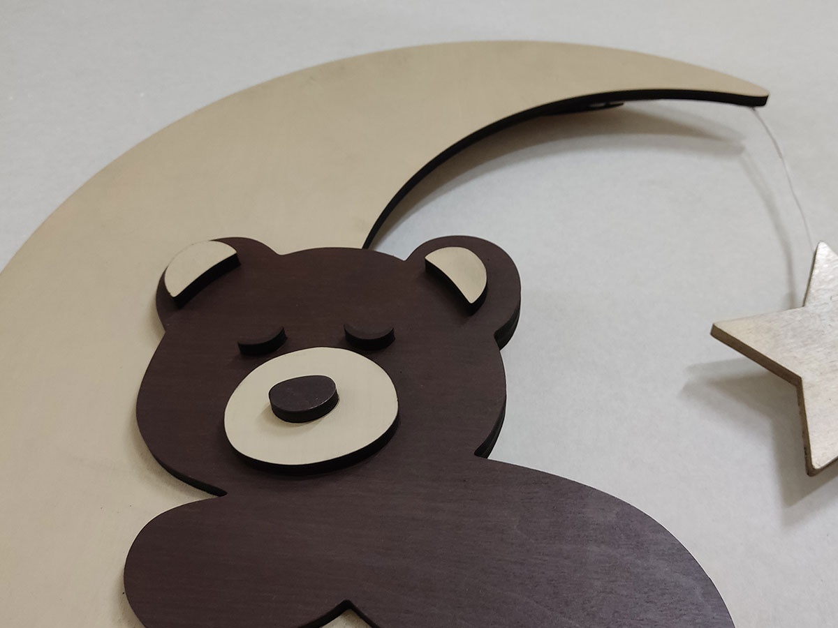 Светильник настенный "Спящий мишка"